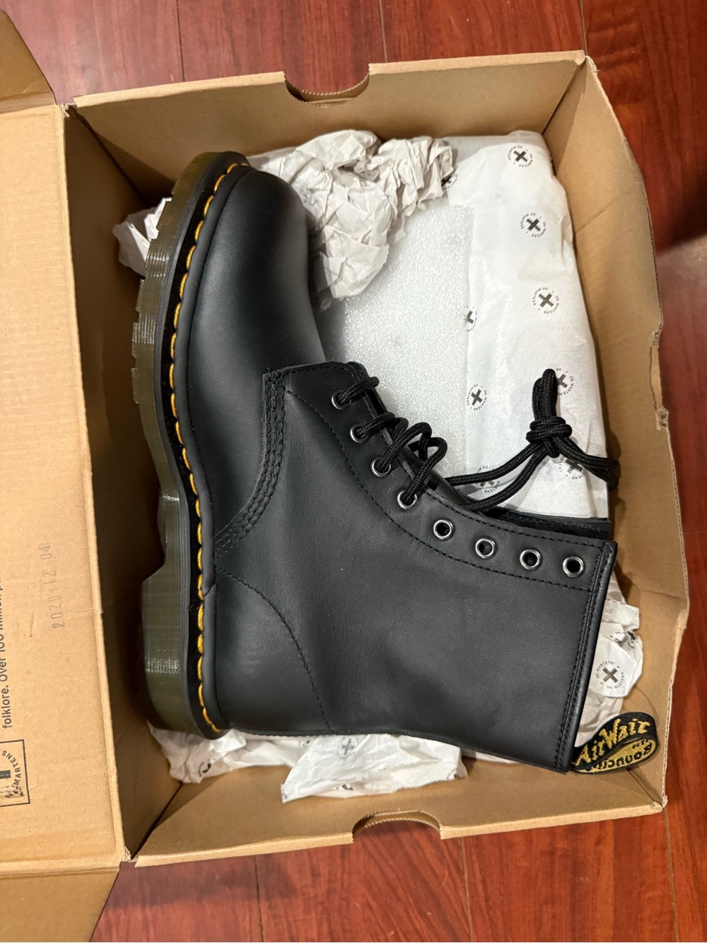 Dr. Martens 1460 Black Leather Lace-Up Boot - Men's